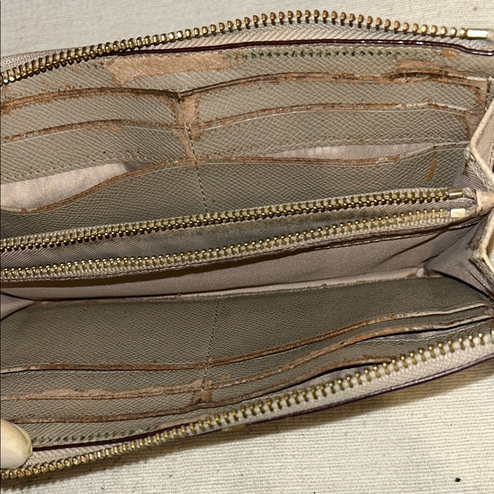 Coach Taupe Leather Wallet - Picture 8 of 12